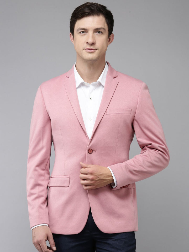 Park Avenue Self Design Single-Breasted Formal Blazers
