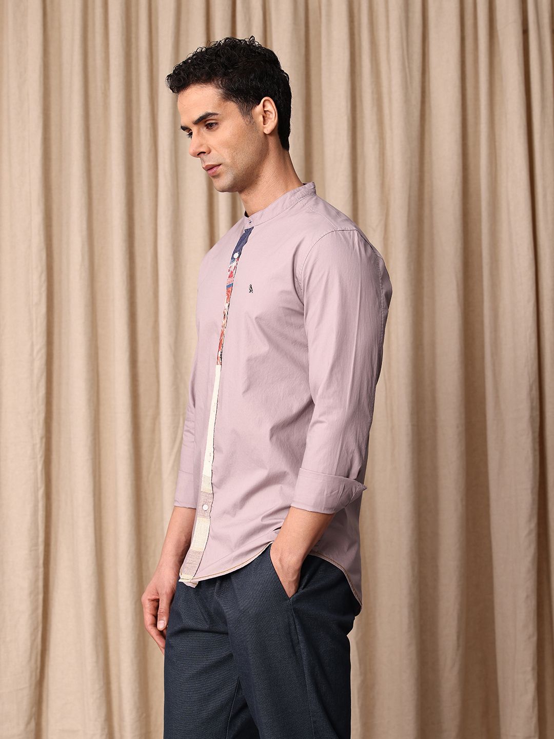 Mr Bowerbird Tailored Fit Pure Cotton Casual Shirt