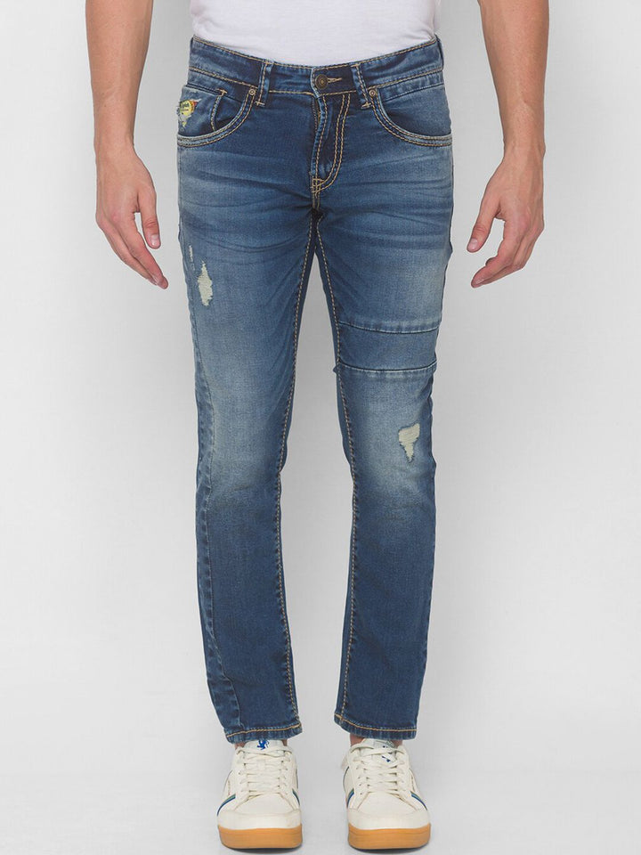 SPYKAR Men Blue Skinny Fit Low-Rise Jeans