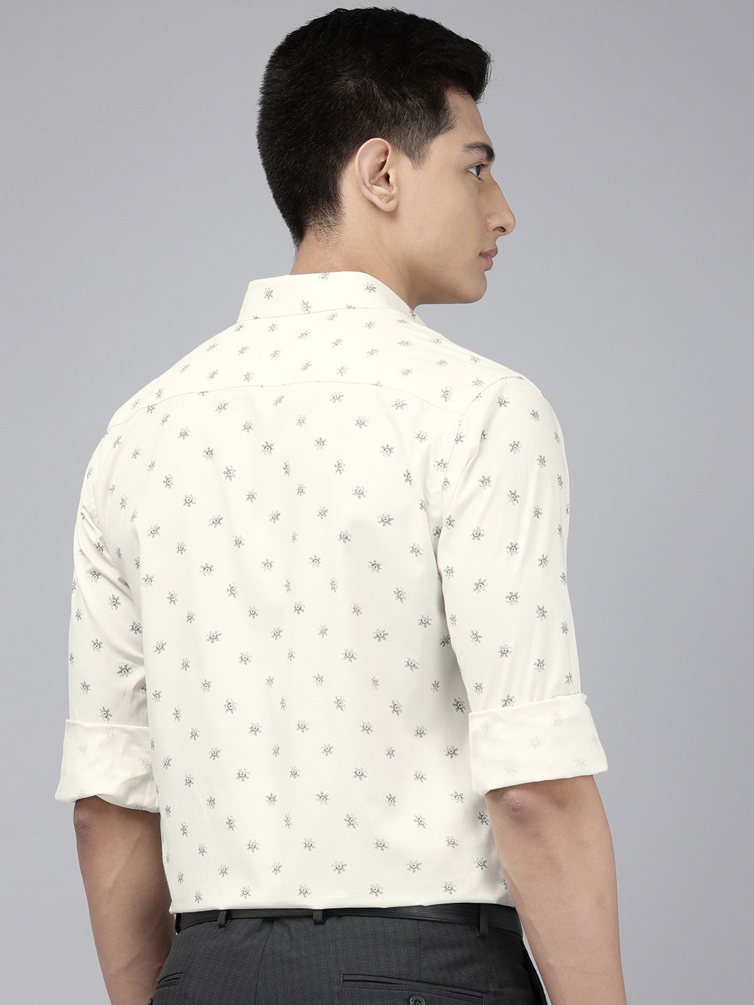 Park Avenue Slim Fit Floral Printed Formal Shirt