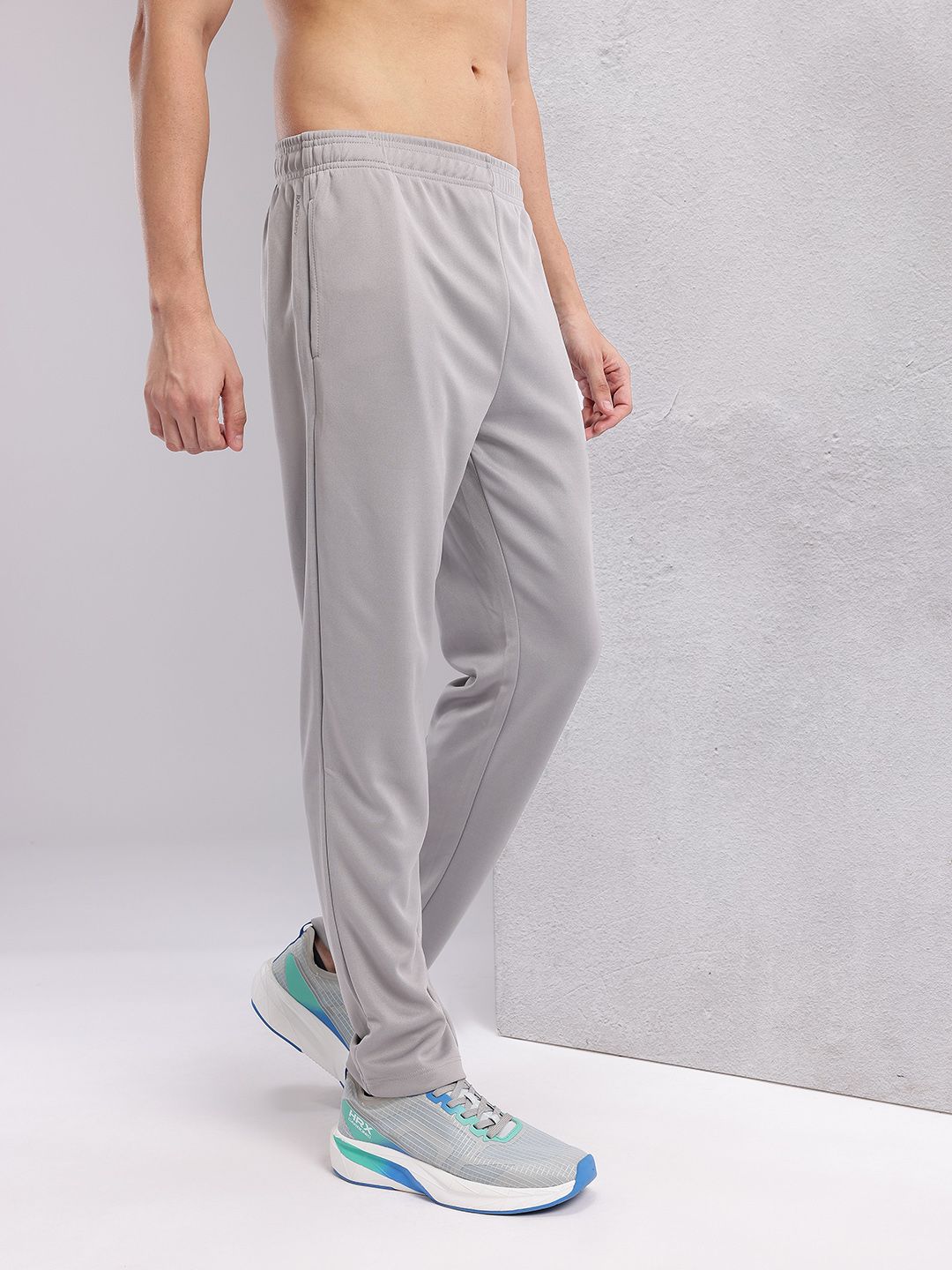 HRX by Hrithik Roshan Men Brand Logo Printed Mid-Rise Rapid-Dry Running Track Pants