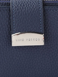Lino Perros Women Navy Blue Two Fold Wallet