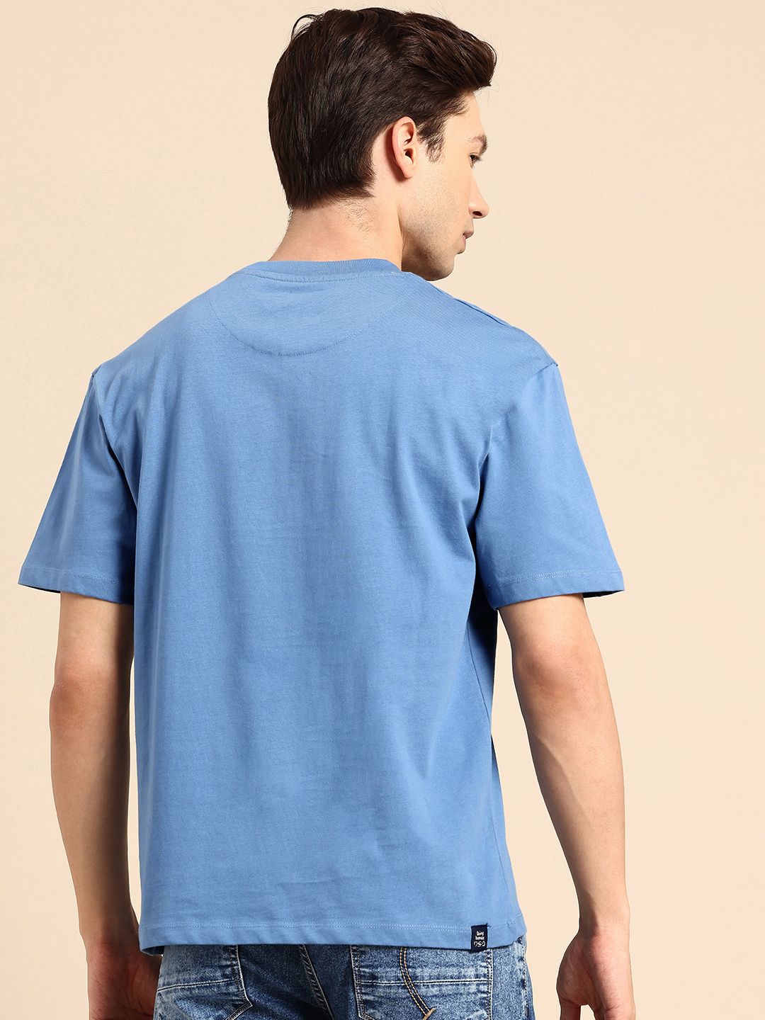 Being Human Typography Printed Drop-Shoulder Sleeves Pure Cotton T-shirt