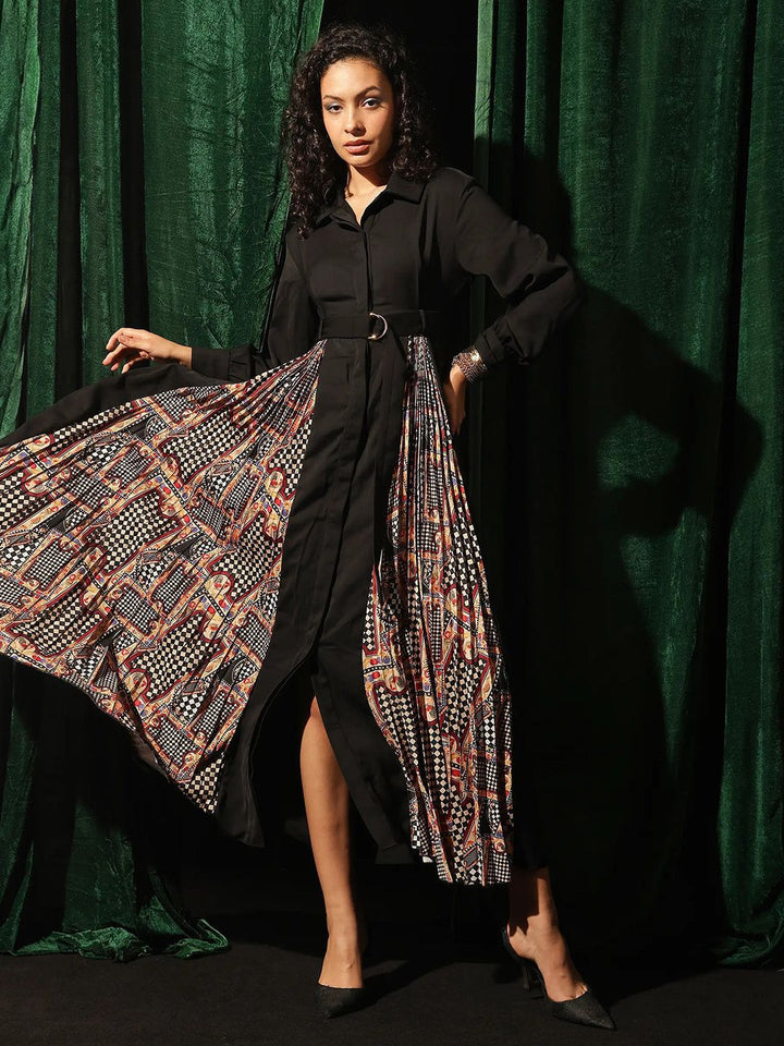 RAREISM Women Printed A-Line Maxi Dress