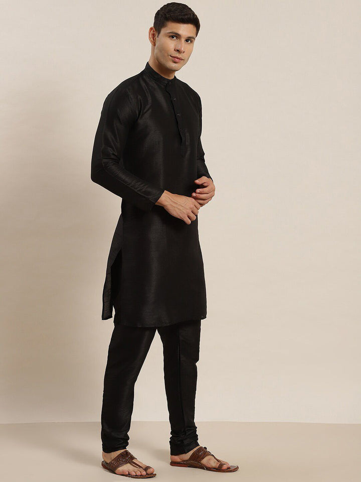 SOJANYA Mandaron Collar Regular Kurta With Churidar & Nehru Jacket