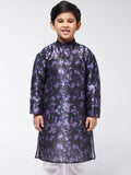 SOJANYA Boys Navy Blue Printed Kurta