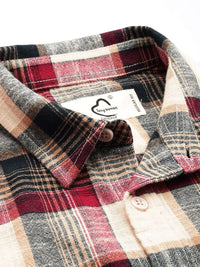 Being Human Checked Drop-Shoulder Sleeves Pure Cotton Casual Shirt