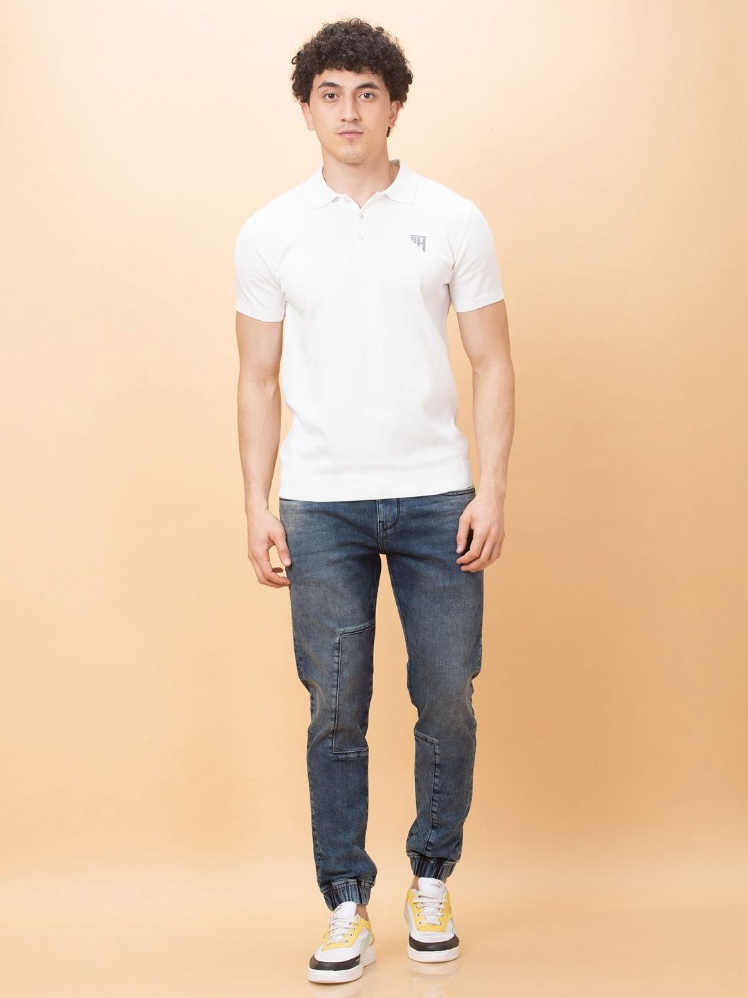 Being Human Pure Cotton Polo Collar T-shirt
