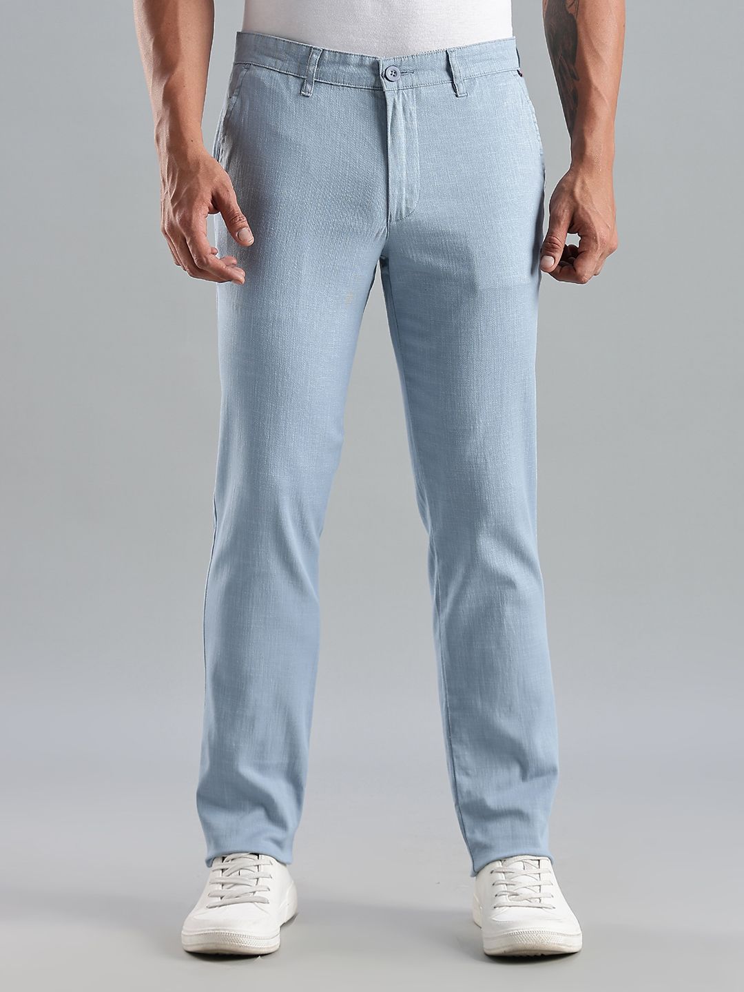 Thomas Scott Men Smart Easy Wash Mid-Rise Trousers