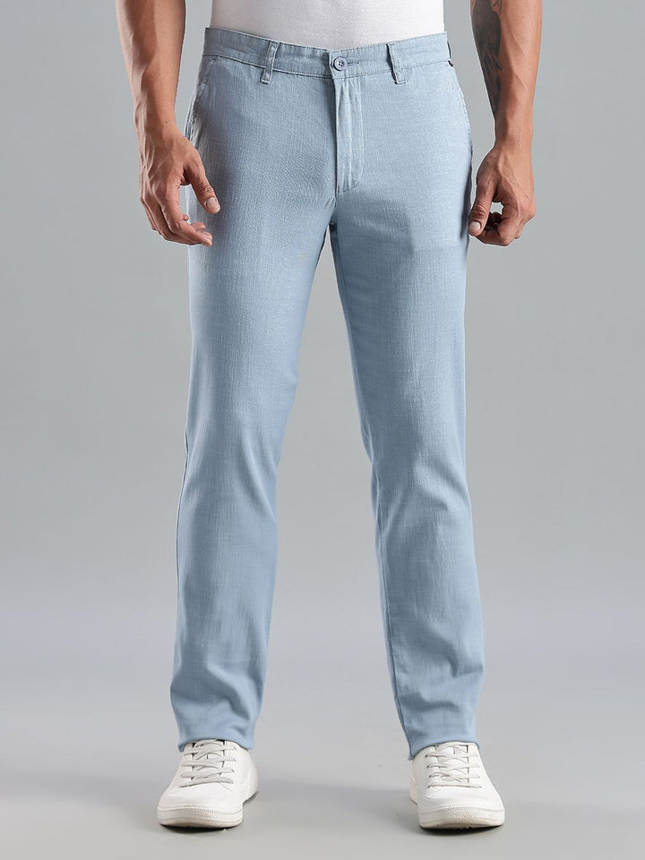 Thomas Scott Men Smart Easy Wash Mid-Rise Trousers