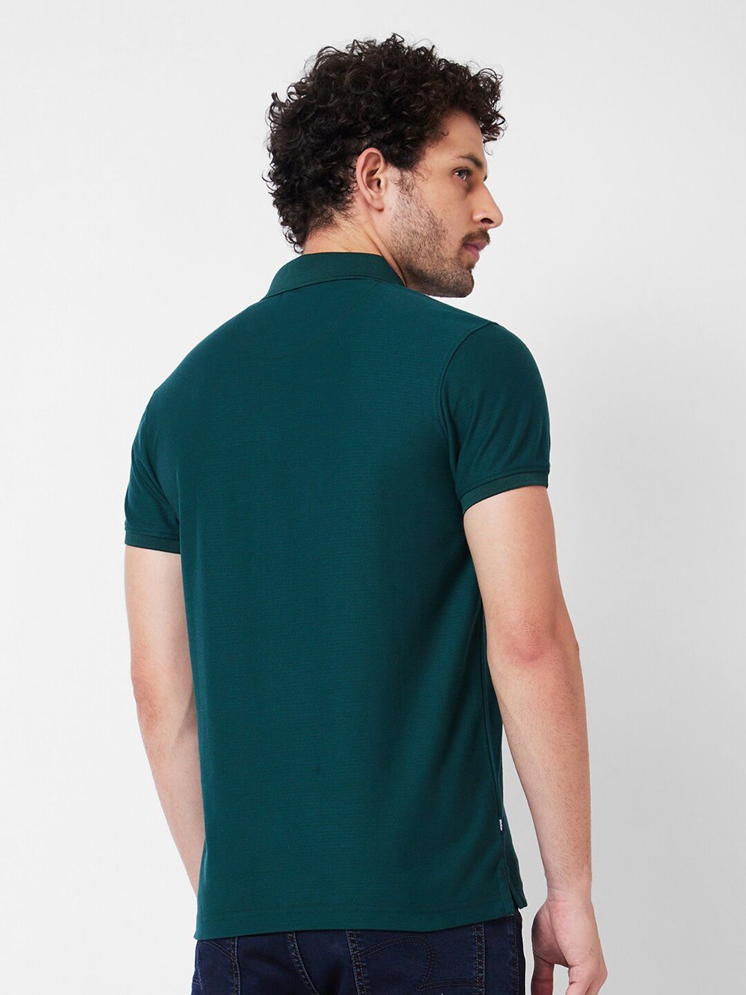SPYKAR Polo Collar Cotton Slim Fit T-shirt