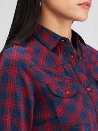 SPYKAR Women Buffalo Checks Opaque Checked Casual Shirt