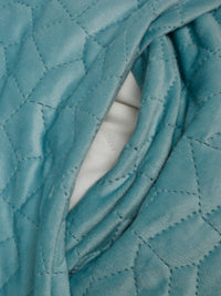 HOSTA HOMES Turquoise Blue 2 Pieces Self Design Rectangle Shaped Pillow Covers