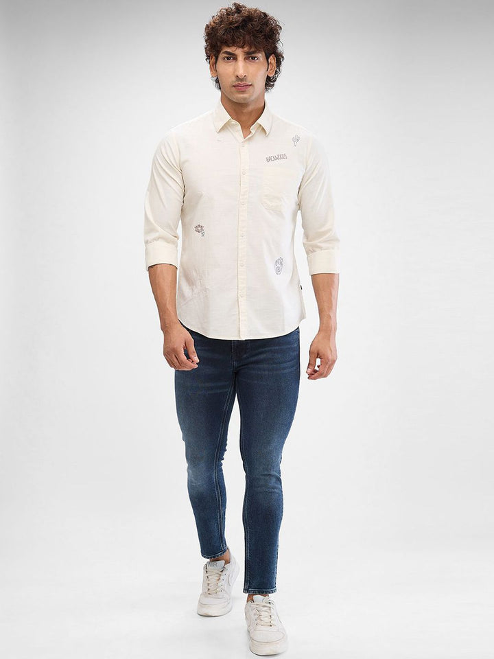 SPYKAR Men Slim Fit Clean Look Light Fade Cropped Stretchable Jeans