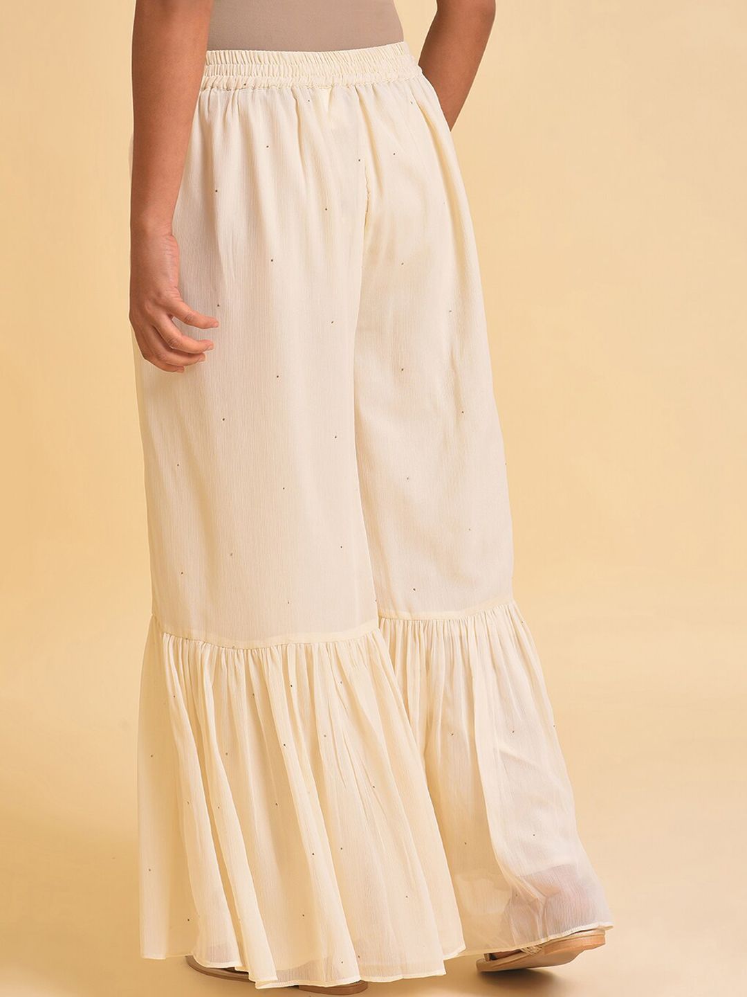 W Women Flared Fit Mid Rise Palazzo