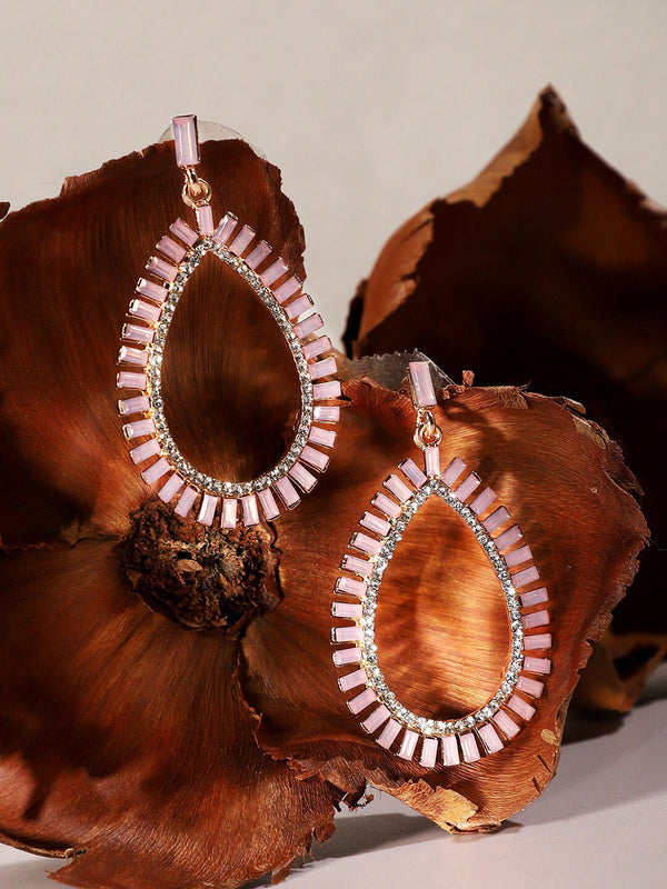 Anting-anting drop berbentuk air mata bersalut emas Sohi