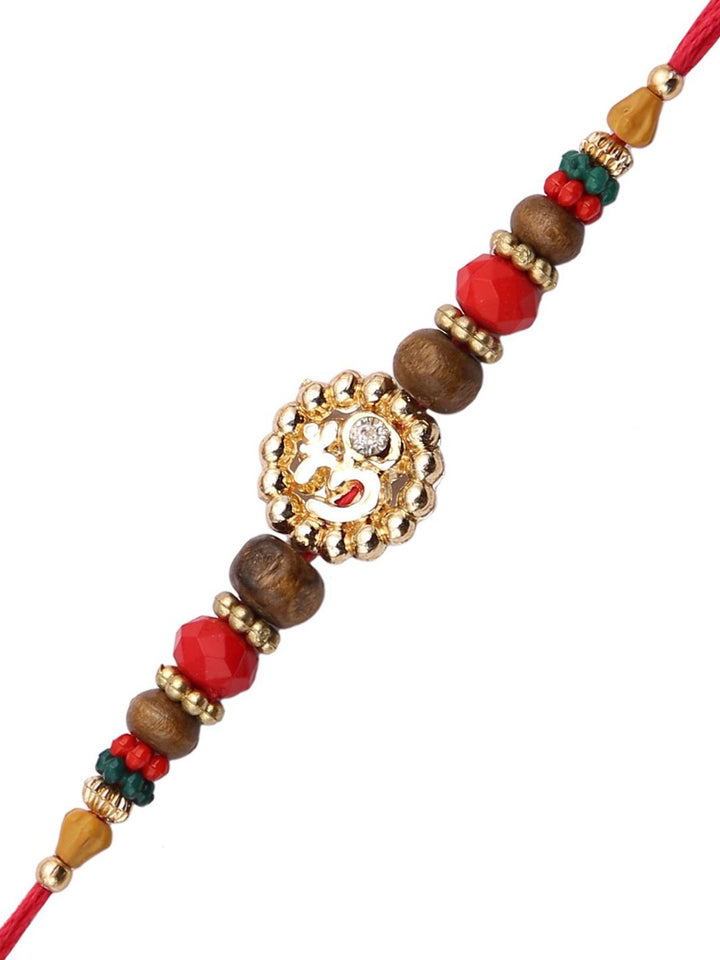 Aapno Rajasthan Rakhi Berhias Berlian &amp; Manik Amerika