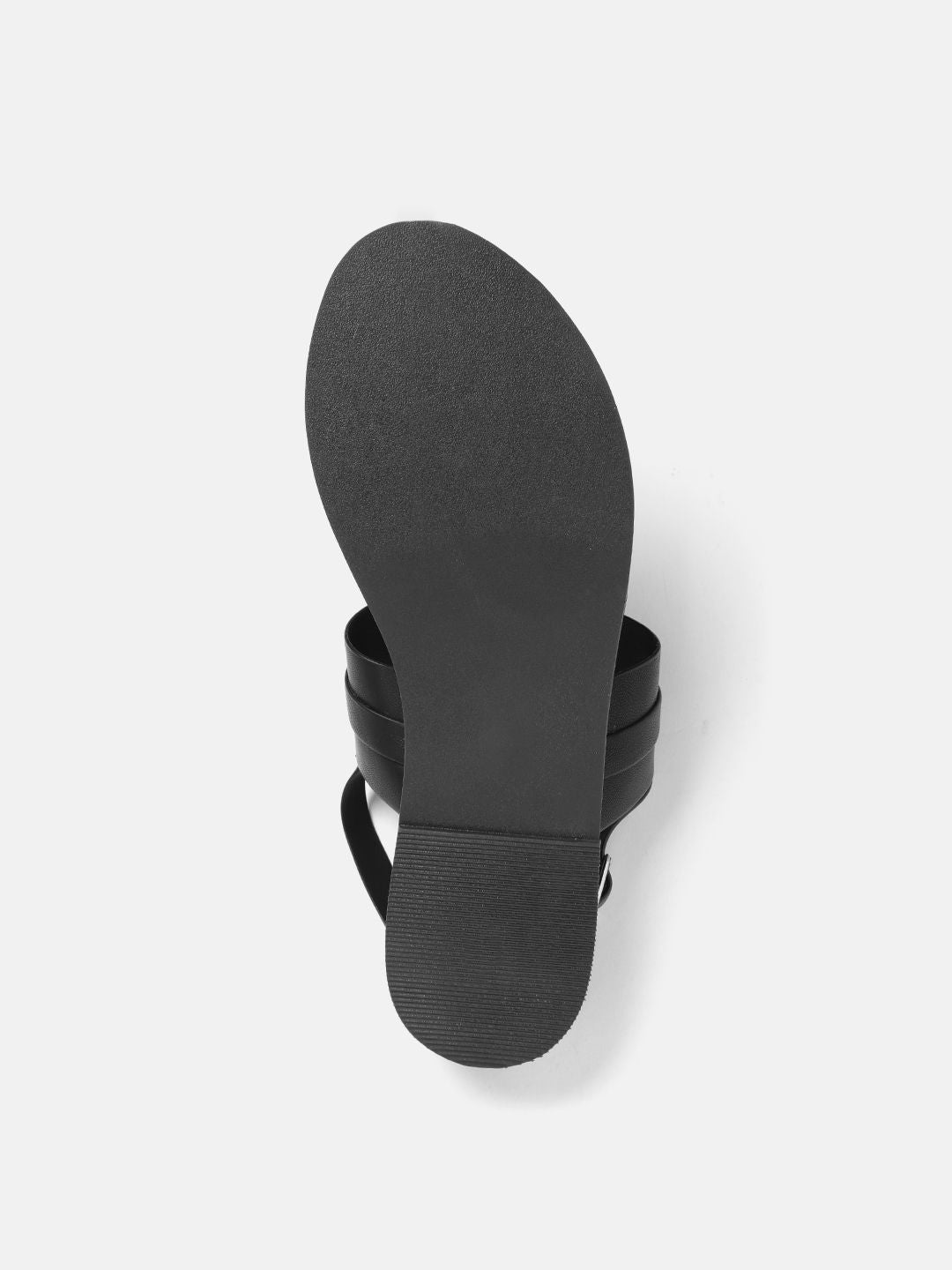 Lino Perros Metallic Detail T-Strap Flats