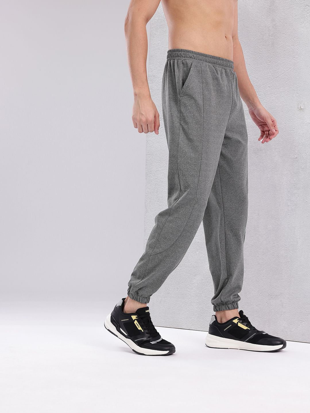 HRX by Hrithik Roshan Men Brand Logo Print Detail Rapid-Dry Training Joggers
