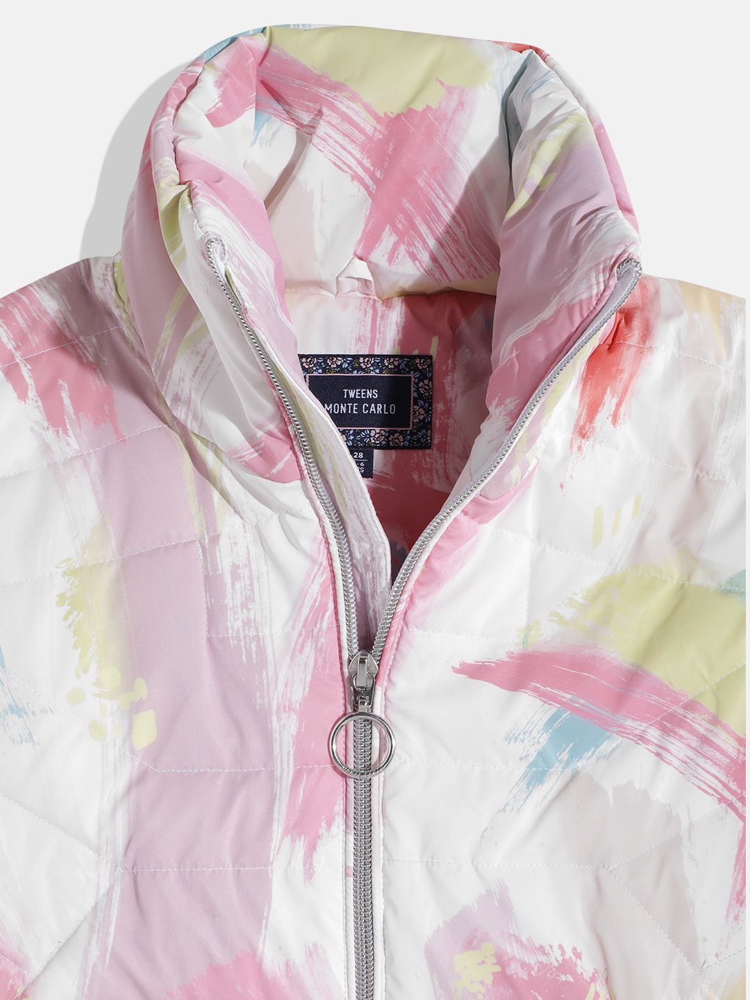 Monte Carlo Kids Girls Abstract Printed Padded Jacket