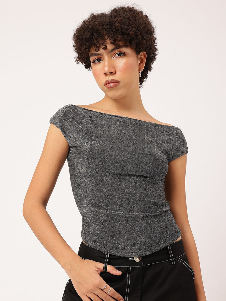 DressBerry Disco Bling Fitted Top