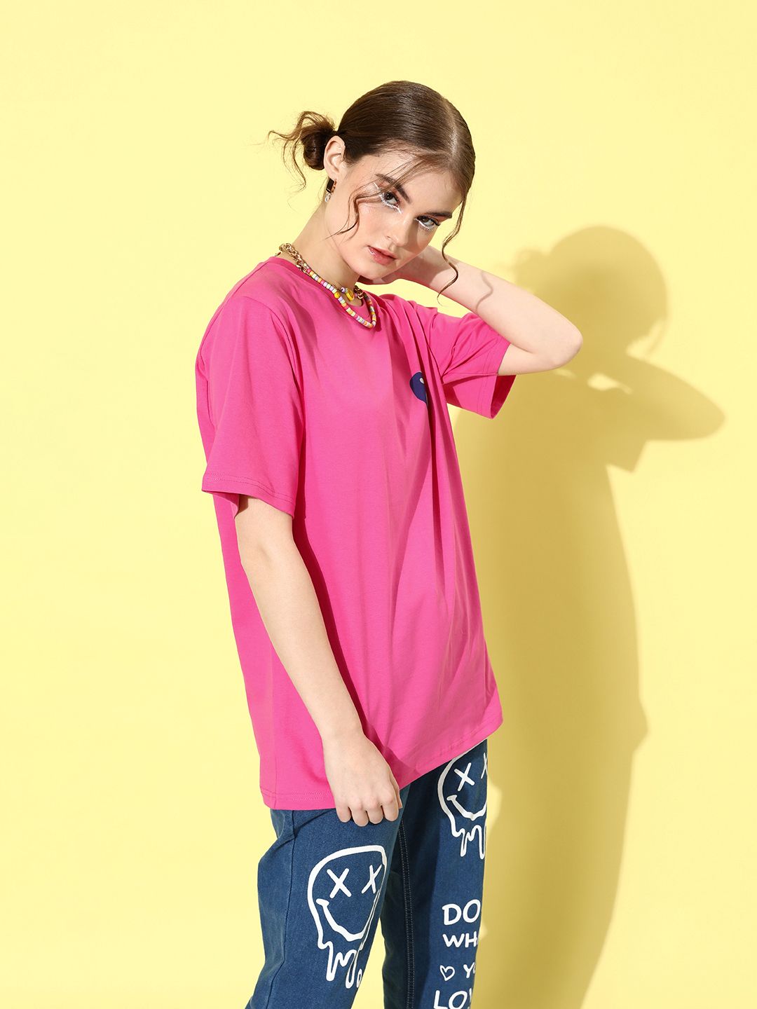 DILLINGER Women Graphic Printed Oversized T-shirt