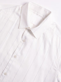THE BEAR HOUSE Slim Fit Striped Spread Collar Cotton Shirt