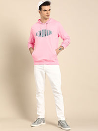 Being Human Men Brand Logo Print Hooded Pure Cotton Sweatshirt