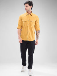 SPYKAR Men Solid Pocket Detailing Slim Fit Casual Shirt
