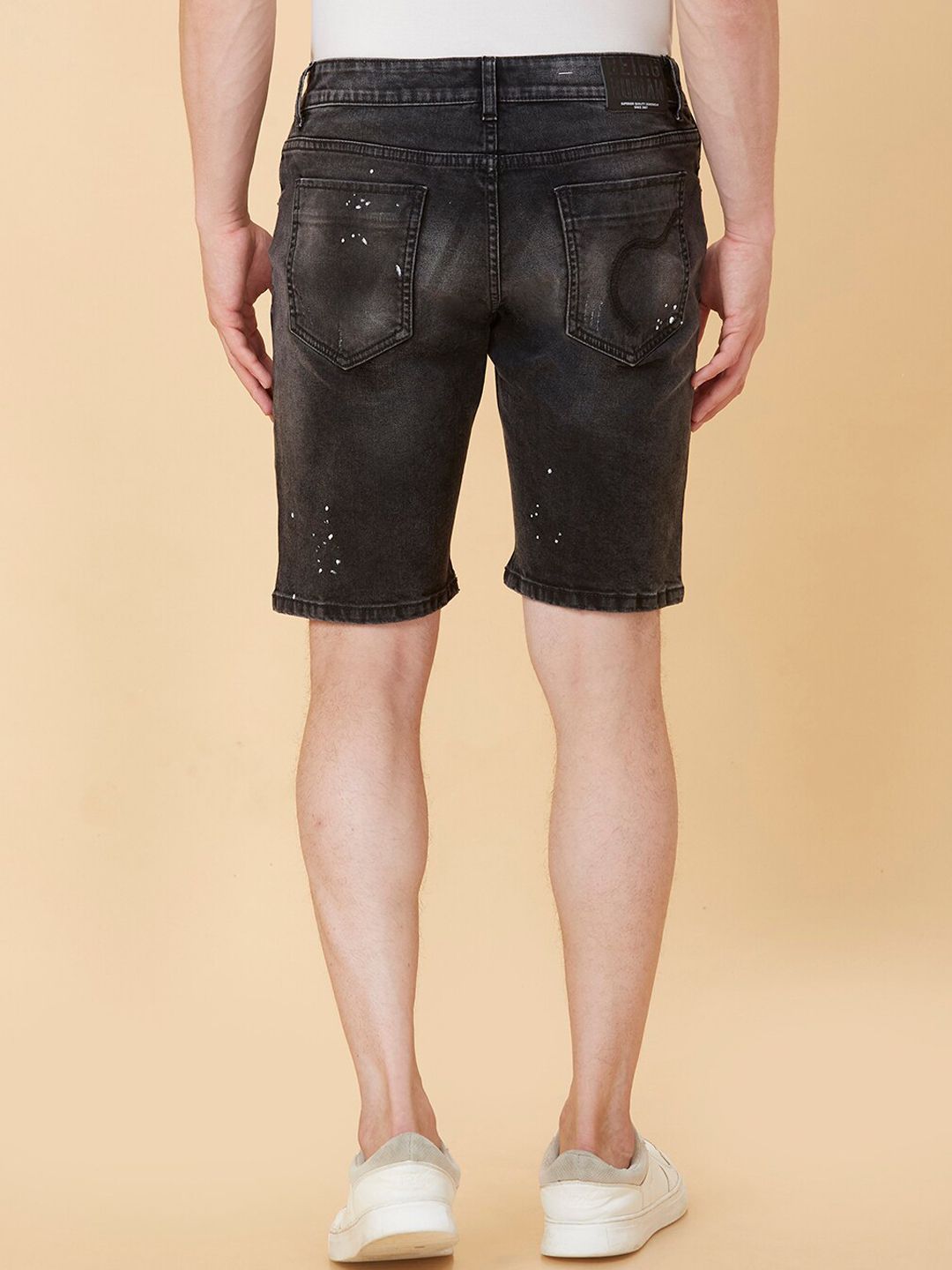 Being Human Men Washed Denim Shorts