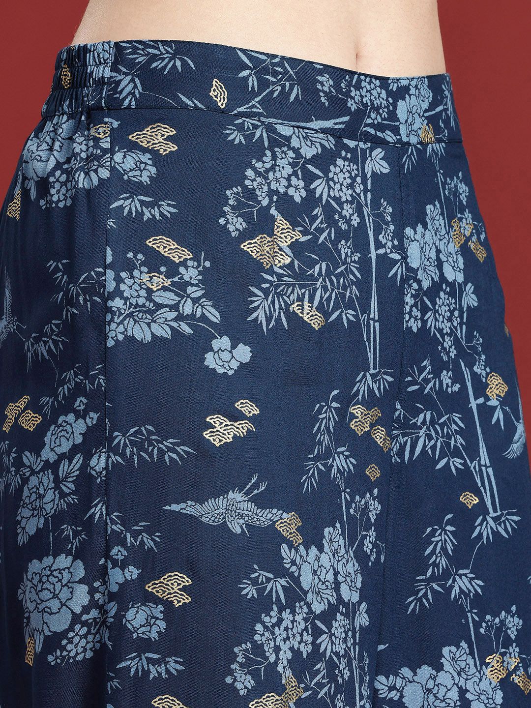 Anouk Ethnic Motifs Printed Regular Kurta with Palazzos