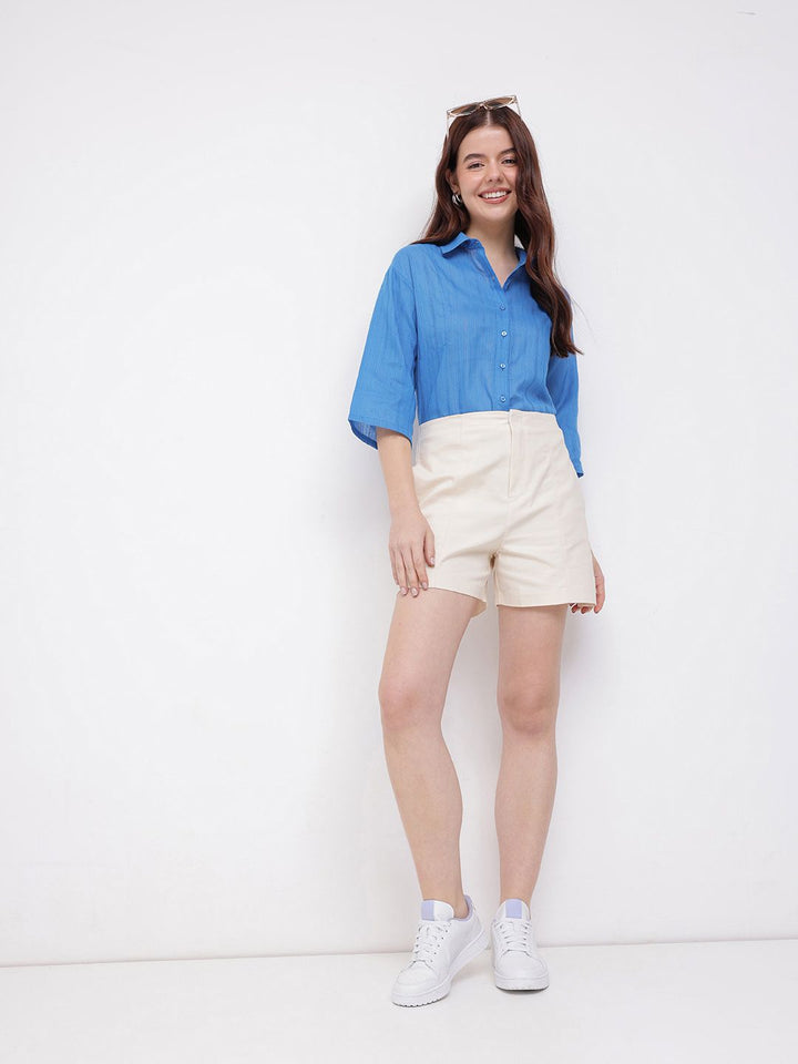 DressBerry Versatility Chic Self Striped Shirt