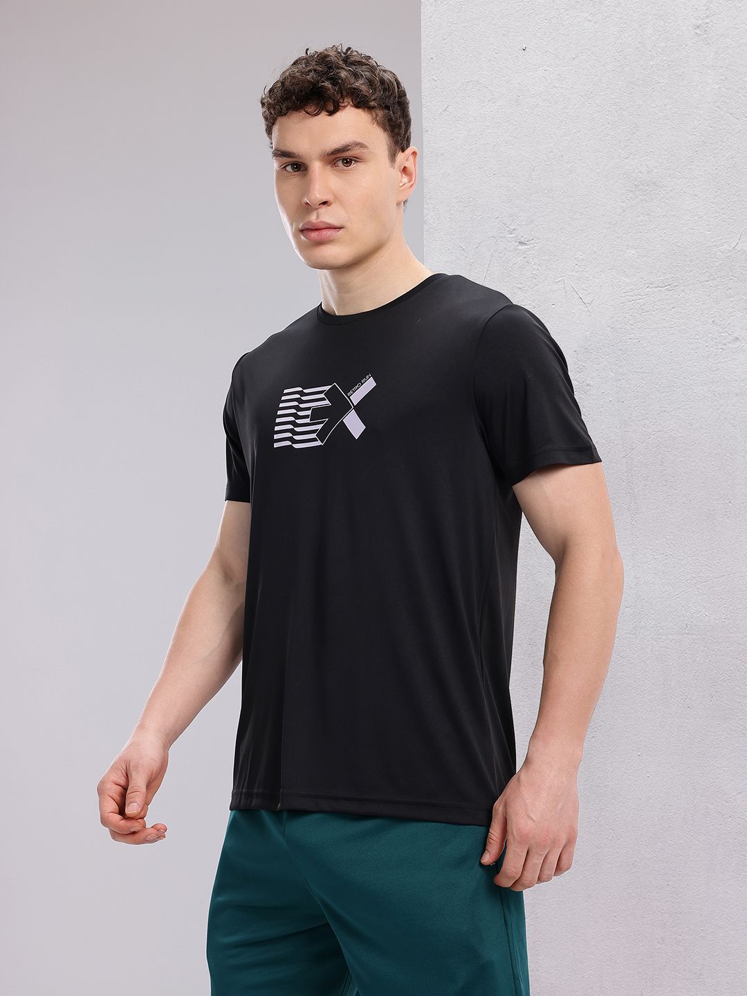HRX by Hrithik Roshan Brand Logo Print Running T-shirt