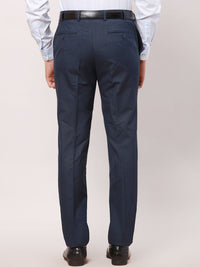 Raymond Men Checked Slim-Fit Formal Trousers