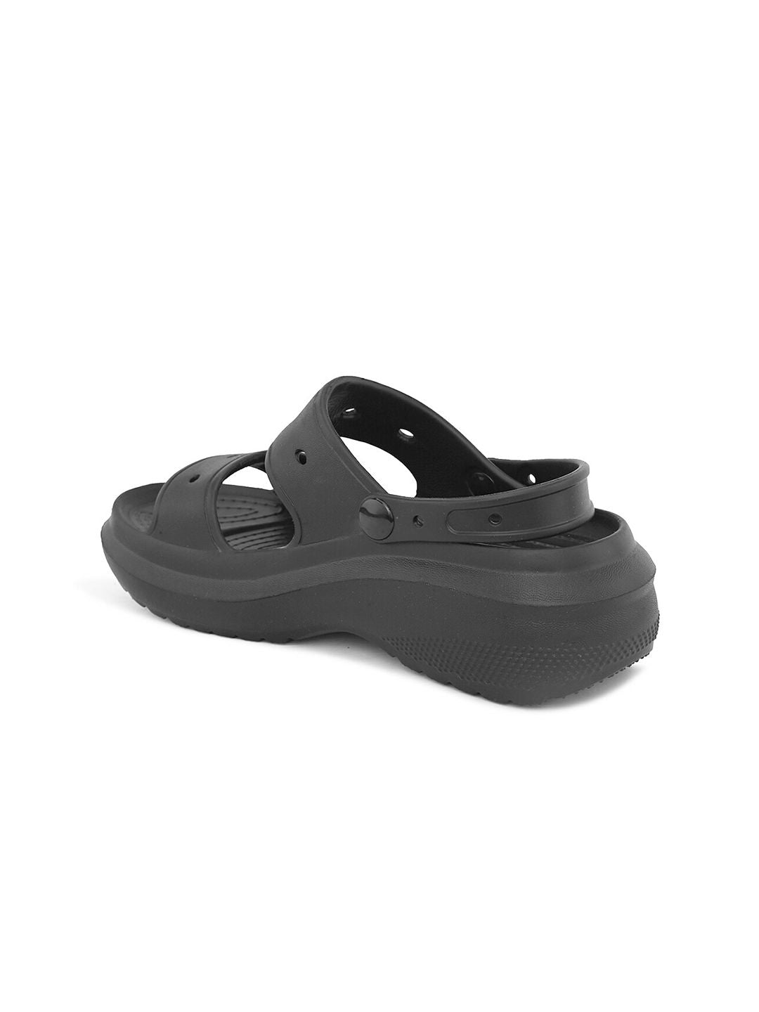 HRX by Hrithik Roshan Women Black Self Design Slip-On Flip-Flops