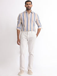 RARE RABBIT Men Purit Striped Slim Fit Classic Shirt