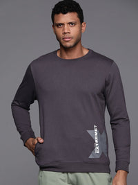 HRX by Hrithik Roshan Round Neck Printed Sweatshirt
