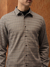 LOCOMOTIVE Satin Abstract Printed Party Shirt