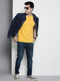 The Indian Garage Co Men Slim Fit Low Distress Light Fade Stretchable Jeans