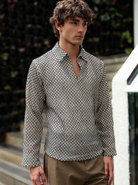 Eszett Men Classic Printed Casual Shirt