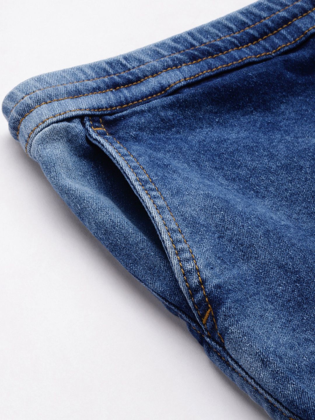 The Indian Garage Co Men Faded Denim Shorts