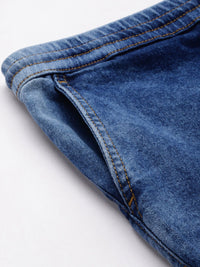 The Indian Garage Co Men Faded Denim Shorts