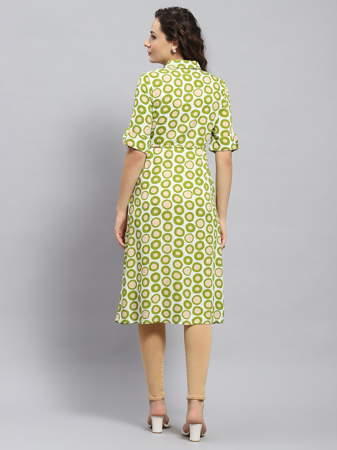 Monte Carlo Print Shirt Style Longline Tunic