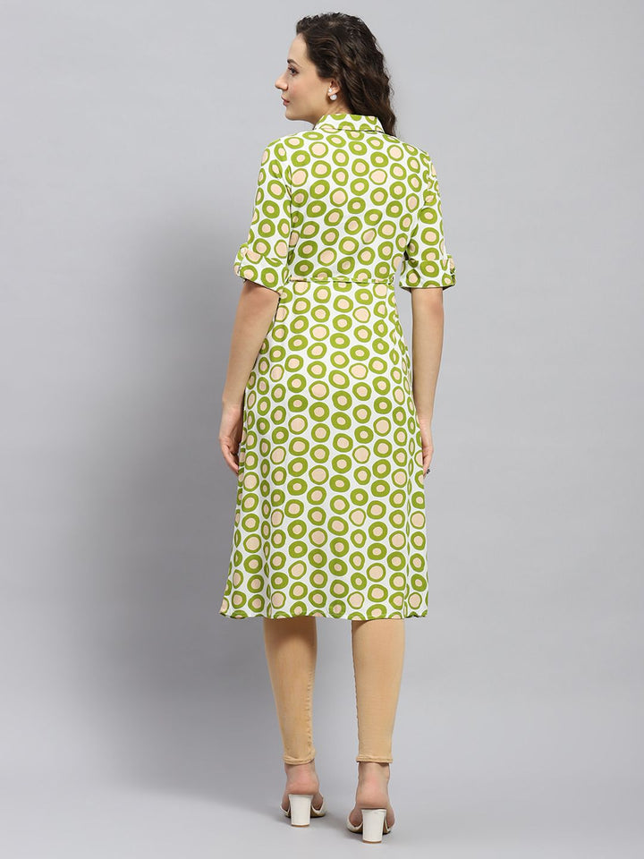 Monte Carlo Print Shirt Style Longline Tunic