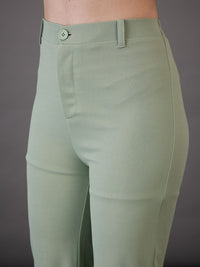 SASSAFRAS worklyf Women High-Rise Bootcut Trousers