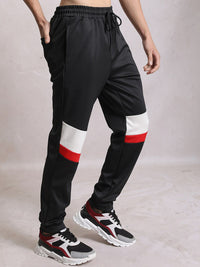 HIGHLANDER Men Colorblocked Mid-Rise Joggers Trousers