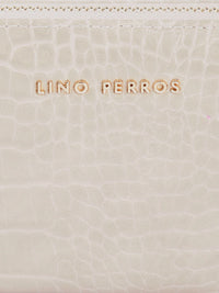 Lino Perros Women Croc Textured Zip Around Wallet
