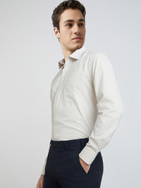 Park Avenue Slim Fit Windowpane Checks Formal Shirt