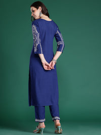 Indo Era Floral Printed Regular Kurta with Trousers