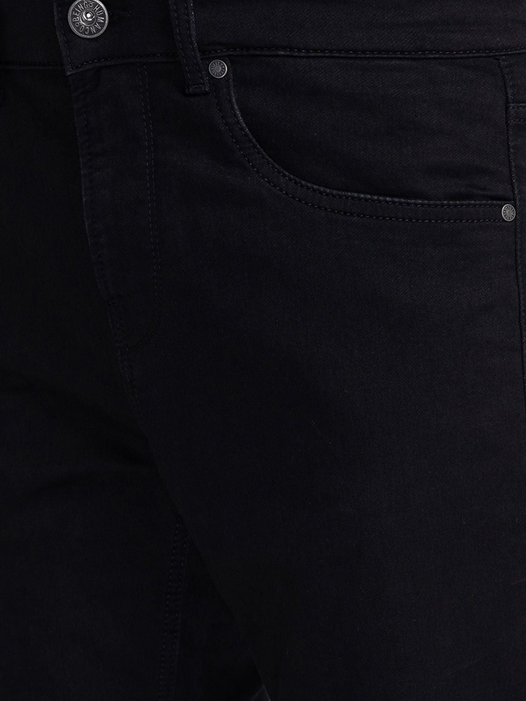 Menjadi Lelaki Manusia Black Slim Fit Jeans Rendah Rendah